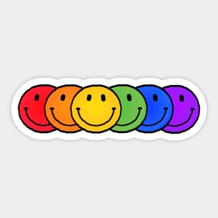 Rainbow of Smiles Sticker